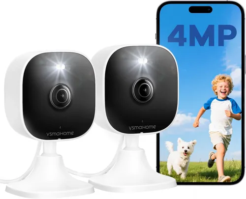 Miniatura 10 de Cámaras de 4MP para seguridad en el hogar con audio y video, cámara de seguridad interior para monitor de bebé, cámaras exteriores de 0.08 oz/0.18