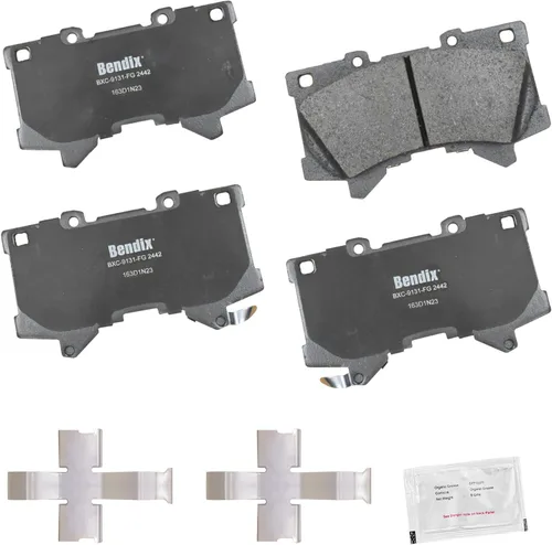 Miniatura 458 de Pastillas de freno delanteras cerámicas Bendix Priority1 CFC2302 para Hyundai Elantra 2021, Sonata 2022-2020, Kia K5 2023-2021