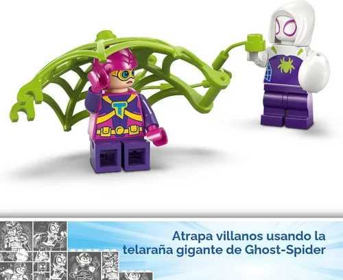 Miniatura 5 de LEGO Marvel Spidey y Sus Amigos Asombrosos, Spidey y la Batalla del Raptor de Gobby en la Casa del Árbol HQ - Juguete de Construcción de Dinosaurios
