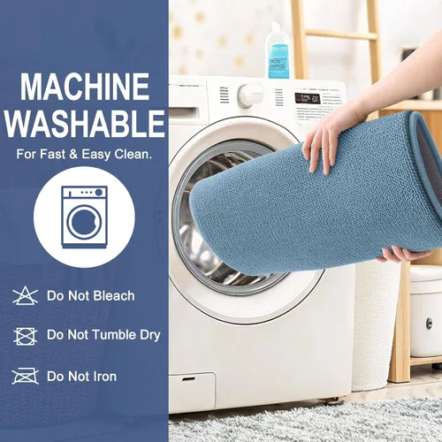Miniatura 6 de OLANLY - Tapete grueso de espuma viscoelástica extrasuave, absorbente, de secado rápido, antideslizante, lavable a máquina, para baño, bañera