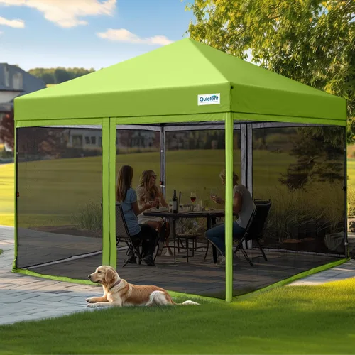 Miniatura 8 de Toldo desplegable Quictent Ez con pantalla de malla para carpa, con laterales de malla Canela