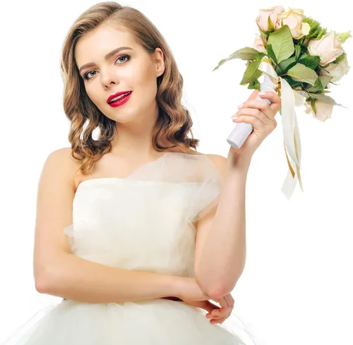 Miniatura 5 de Geiserailie Soporte para ramo de boda para ramo de novia para flores artificiales, soporte de ramo de espuma, mango para bodas, arreglos florales