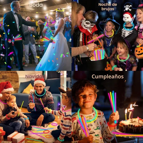 Miniatura 2 de JICUICUI Paquete a Granel de Barras Luminosas para Fiestas - Ultra Brillantes 50 unidades que Brillan en la Oscuridad Artículos para Fiestas