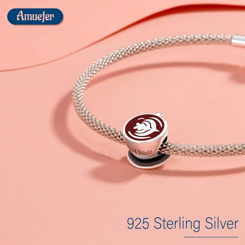 Miniatura 2 de Amufer S925 - Dijes para mujer, compatibles con pulseras y collares Pandora, regalo de joyería