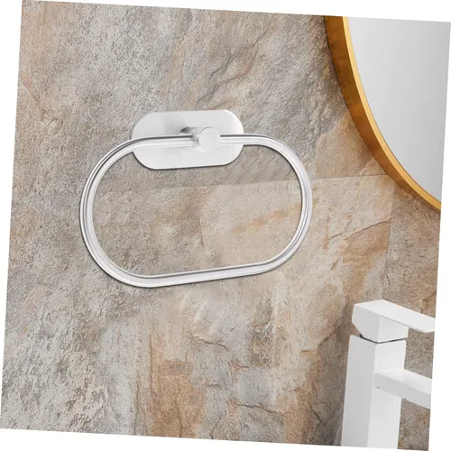 Miniatura 9 de DOITOOL Toallero de mano de baño Anillo de toalla de acero inoxidable Accesorio de baño para el hogar