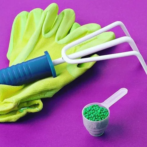 Miniatura 7 de Conjunto de 5 cucharas medidoras de plástico, 6 cucharadas (90 cc 3/8 taza 3 oz. 90 mL) con mango largo para polvos, gránulos, café, comida