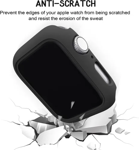 Miniatura 7 de Paquete de 3 fundas compatibles con Apple Watch de 1.732 pulgadas Series 6/5/4/SE, carcasa rígida de PC parachoques marco