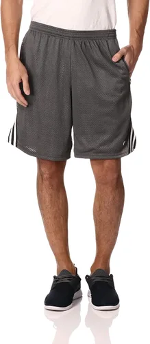 Champion Pantalones cortos para hombre, pantalones cortos de malla Lacrosse para hombre, pantalones cortos deportivos para hombre, 9 pulgadas