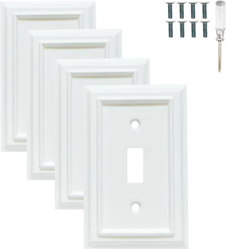 Miniatura 9 de Placas de pared, cubiertas de toma de corriente dúplex, placas de interruptor de luz de palanca, cubierta de interruptor de luz para decoración