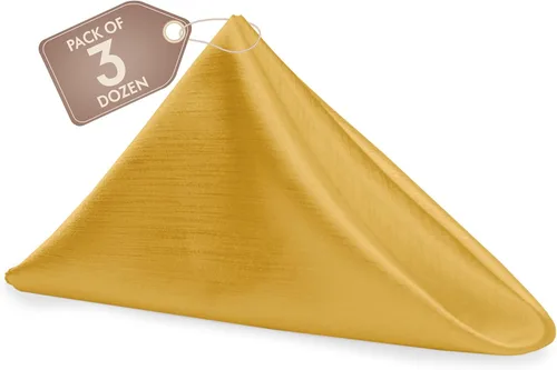 Miniatura 49 de Ultimate Textile -1 docena de servilletas reversibles Shantung Satin - Majestic - Servilletas de tela Majestic de 17 x 17 pulgadas, color marrón