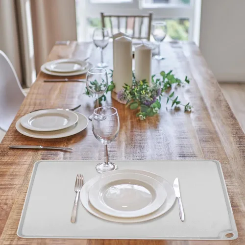 Miniatura 49 de Tapete de silicona extra grande para encimera de cocina, 36 x 24 pulgadas, tapete de silicona para mesa de resina, tapete resistente al calor