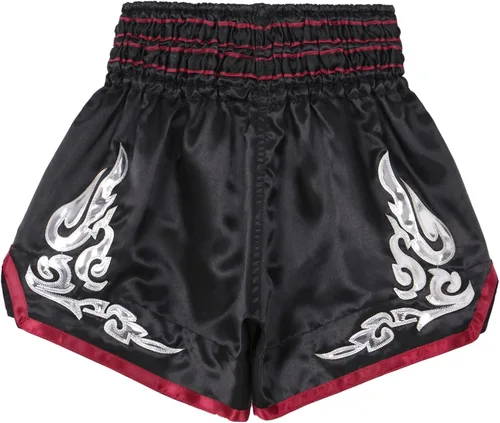 Miniatura 6 de Daenrui Pantalones cortos de boxeo Muay Thai para hombre con cordón para entrenamiento de artes marciales y artes marciales