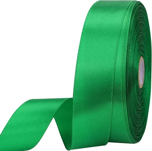 Miniatura 60 de Cinta de satén dorada de 1 pulgada de 50 yardas para envolver regalos, bodas, manualidades, Navidad, Pascua, flores, cabello, decoraciones de Dorado
