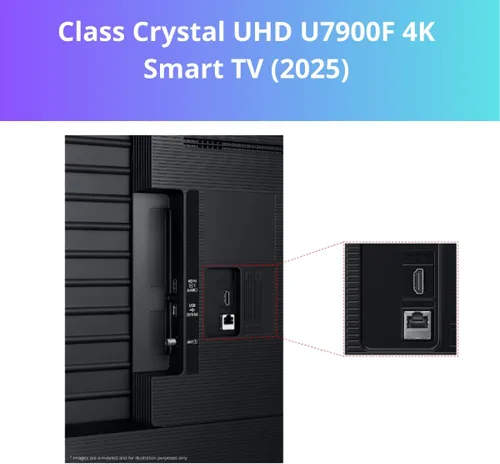 Miniatura 3 de Samsung 50 pulgadas Class Crystal UHD U7900F (2025) 4K Smart TV HDR 10+ Motion Xcelerator Bluetooth Bixby, Alexa, Google Assistant con montaje