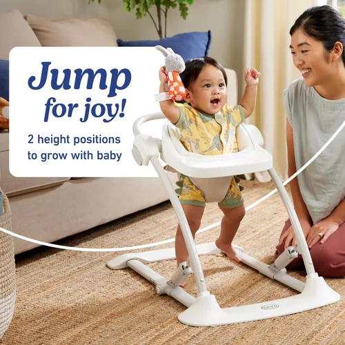 Miniatura 3 de Graco Jumpstart 4 en 1 - Saltador y Brincador Ajustable para Actividades Infantiles, Columpio Versátil para Bebé, Asiento de Piso y Silla para Niños