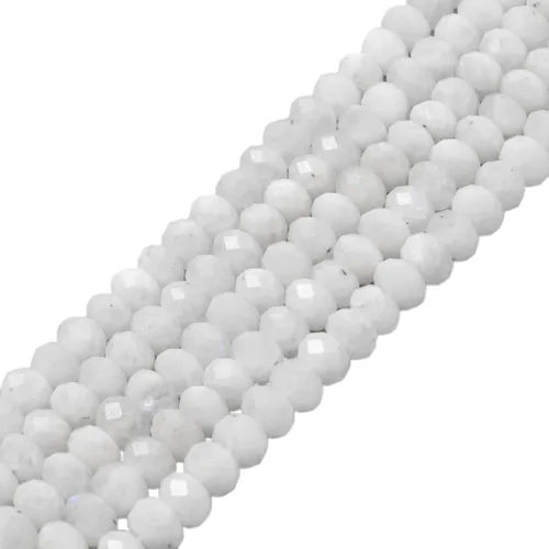 Miniatura 56 de 7 chakras piedras preciosas de 0.236 in de piedras preciosas facetadas Rondelle sueltas cuentas para hacer joyas DIY cuentas de 16 pulgadas