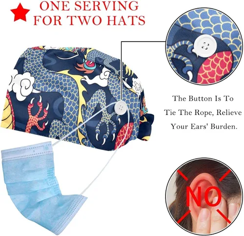 Miniatura 2 de Paquete de 2 gorras ajustables con diseño de dinosaurio, color azul marino
