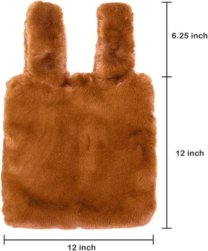 Miniatura 3 de Bolso de mano de moda de muñeca holgada con correa de piel sintética suave