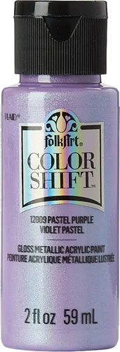 Miniatura 34 de FolkArt Pintura de cambio de color, 2 onzas, Plum Flash 2 Fl Oz Flash de ciruela