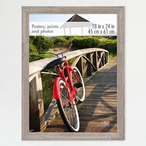 Miniatura 22 de MCS Marco para póster con diseño de museo, veta de madera ónix, 16 x 24 pulgadas, vertical y horizontal, para colgar en la pared, marco grande