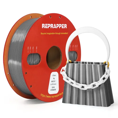 Miniatura 39 de RepRapper Filamento de ácido poliláctico (PLA), paquete de muestra de purpurina multicolor, brillante Galaxy Silk PLA0.069 pulgadas para impresora