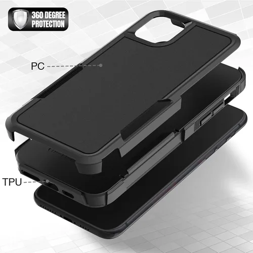 Miniatura 5 de MDCN Funda para iPhone 11: funda protectora de doble capa resistente para teléfono celular, a prueba de golpes, resistente, con protector