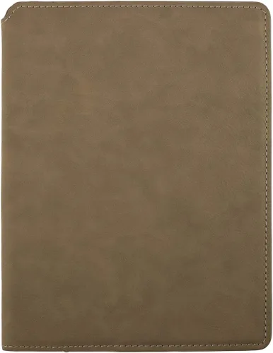 LUXPaper Cartera Junior de bolsillo individual | Ranura para tarjetas de visita | Bloc de notas con 50 páginas a rayas incluido | 5 pulgadas x 7 1/2