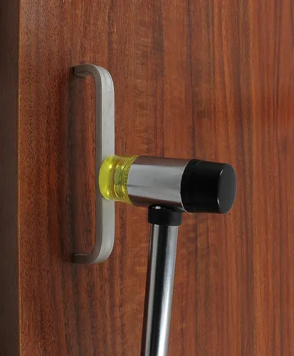 Miniatura 7 de Martillo de mazo de goma suave de doble cabeza de 0.984 in, martillo de goma de nailon, mazo de metal con cabezal de conversión de 2 piezas