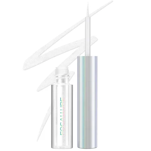 FOCALLURE Delineador de ojos líquido camaleón, lápiz delineador de ojos intenso que cambia de color, acabado metálico multi-reflectante, a prueba de