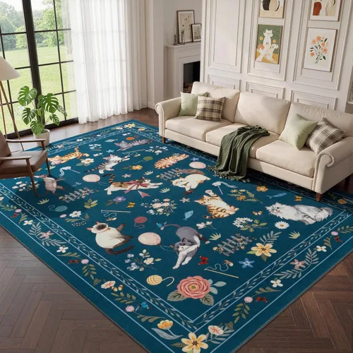 Miniatura 41 de Unirea Alfombra pequeña lavable beige de 2 x 3 para puerta de entrada interior, antideslizante, alfombra de entrada de animales suave para cocina
