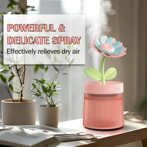 Miniatura 4 de Mini Humidificador Lindo 320mL de Niebla Fría con 2 Modos de Niebla, para Hogar/Guardería/Oficina, Mini Humidificador Portátil de Aire, mini Verde
