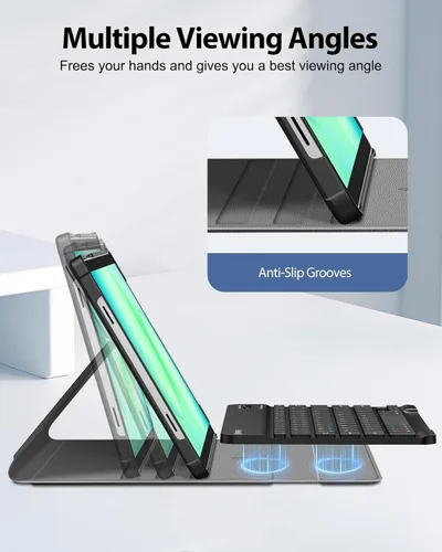 Miniatura 3 de FINTIE Funda de teclado para Samsung Galaxy Tab A11+ Plus 2025/A9+ Plus de 11 pulgadas 2023, funda delgada y ligera con teclado Bluetooth