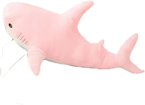Almohada de peluche de tiburón gigante de 30 pulgadas, almohadas suaves de felpa de tiburón grande para niños, cómoda almohada para dormir, cojín de