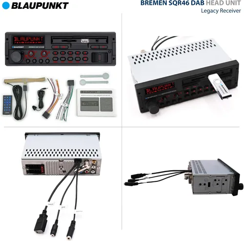 Miniatura 6 de BLAUPUNKT Bremen SQR 46 DAB Retro Car Stereo 80s Classic Bluetooth USB SD AUX - Negro