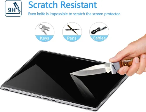 Miniatura 2 de Megoo Protector de pantalla para Surface Book 3 de 15 pulgadas, vidrio templado, transparente HD, dureza 9H, también para Microsoft Surface Book 2