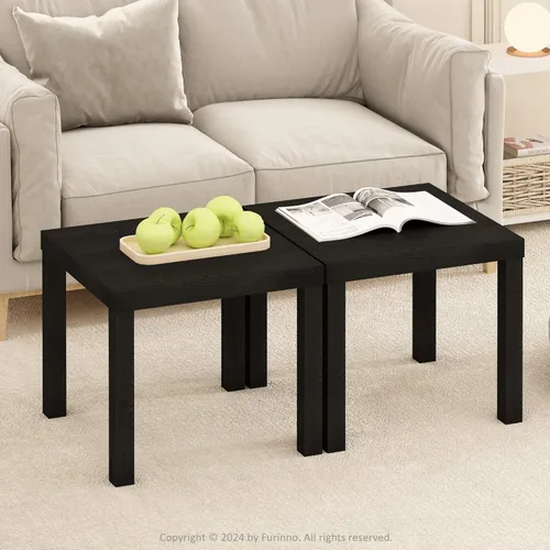 Miniatura 8 de Furinno Viola Mesa de Café, Mesa de Centro Moderna de 3 Niveles con Tablero de 1.2 Pulgadas de Grosor, Mesa Auxiliar con Estante Abierto y Blanco