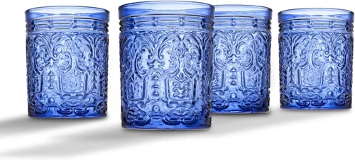 Godinger Vasos de whisky a la antigua, vasos para beber, decoración vintage, vasos de cristal, vasos de agua, vasos de cóctel, colección Jax, 12