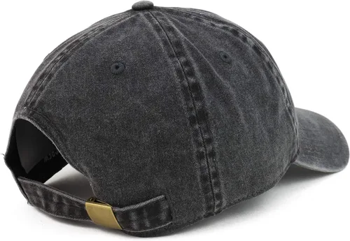 Miniatura 3 de Gorra de béisbol no estructurada teñida con pigmento de algodón lavado grande grande XXL
