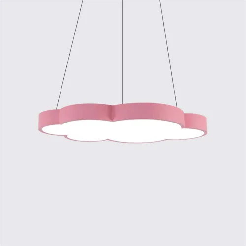 Miniatura 7 de Luces colgantes LED modernas regulables en forma de nube, NIUYAO Kids Room Metal 1 lámpara colgante en acrílico (bombilla incluida)