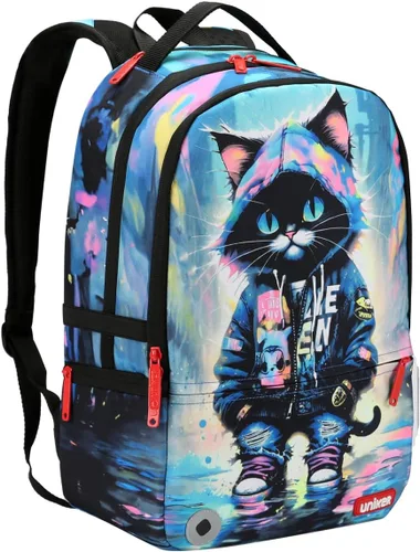 Miniatura 9 de Mochila de viaje para portátil, mochila de grafiti para el trabajo, mochila de diseñador para portátil de 15.6 pulgadas, bolsa resistente al agua