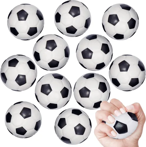 Miniatura 6 de Minipelotas deportivas para juguete de suvenir de fiesta para niños, balón de fútbol, baloncesto, fútbol, béisbol (paquete de 12). Espuma