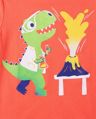 Miniatura 2 de The Children's Place Baby-Boys and Toddler Dino,Animals,Sharks Short Sleeve Graphic T-Shirts,3 Pack