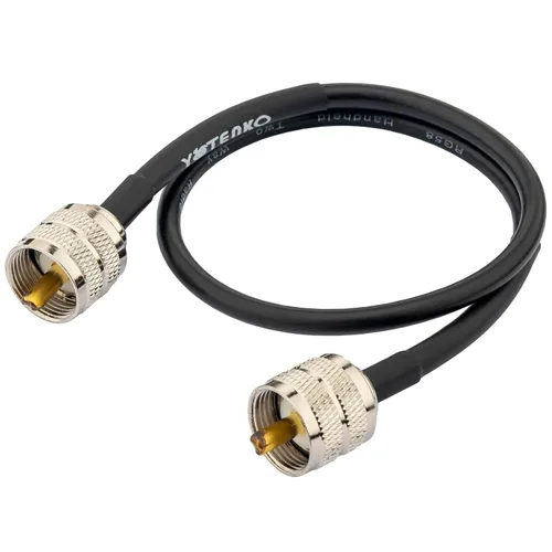 Cable de puente PL259 de 1 pie - Cable coaxial RG58 de 15 pulgadas corto 50 ohmios coaxial para medidor SWR radio de radioaficionado radio CB