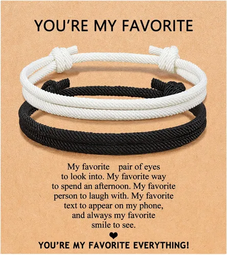 UNGENT THEM Pulseras para parejas para mis hombres, novio, novia, mi amor, alma gemela, prometido, aniversario, día de San Valentín, cumpleaños,