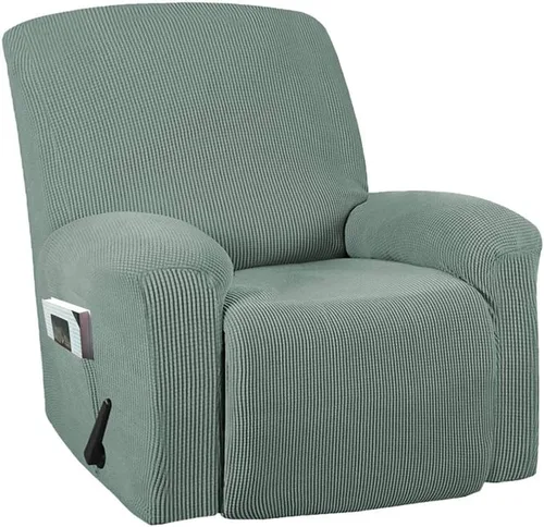 Miniatura 17 de Funda para silla reclinable, mezcla de poliéster, suave, para sofá, fundas protectoras elásticas con parte inferior elástica, tela tejida jacquard
