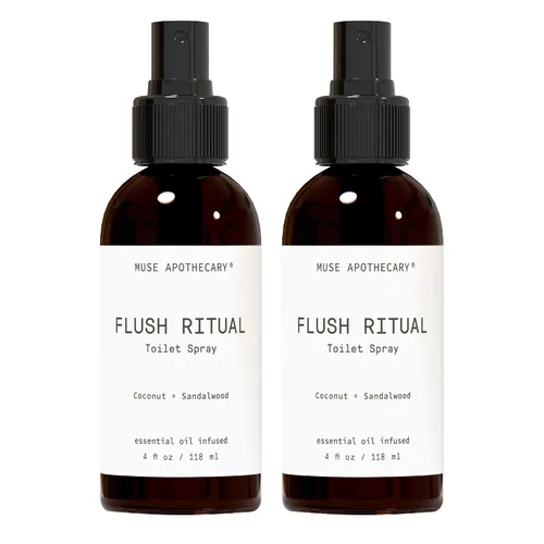 Miniatura 47 de Muse Apothecary Flush Ritual - Aerosol para inodoro aromático y refrescante, usar antes de ir, 2 onzas, infundido con aceites esenciales naturales
