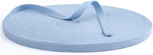 Miniatura 9 de Cinta de sarga de algodón de 54 yardas de 3/8 pulgadas de ancho (0.394 in) de ancho, cinta de sarga en espiga para manualidades, costura, ropa