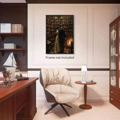 Miniatura 3 de Pósteres vintage de la biblioteca Moody de estilo gótico oscuro, academia estética, arte de pared, libro victoriano antiguo, impresiones en lienzo