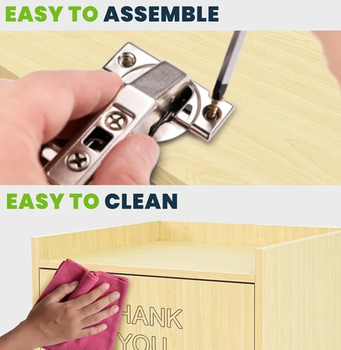 Miniatura 5 de Gabinete de cubo de basura para restaurante Alpine con soporte para bandeja - Cubo de basura de agradecimiento, gabinete de cubo de basura comercial