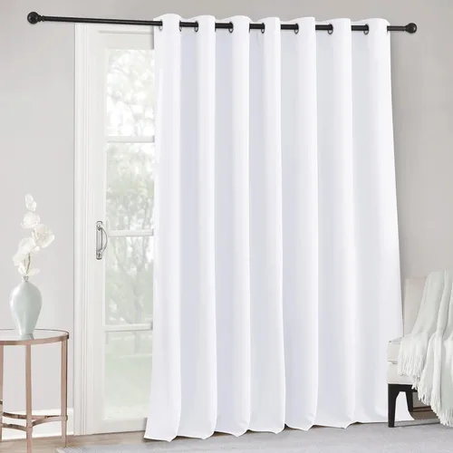 Miniatura 57 de RYB HOME - Cortinas opacas para patio - Cortinas con ojales sólidos, paneles de ventana grandes, eficiencia energética, cortinas de privacidad